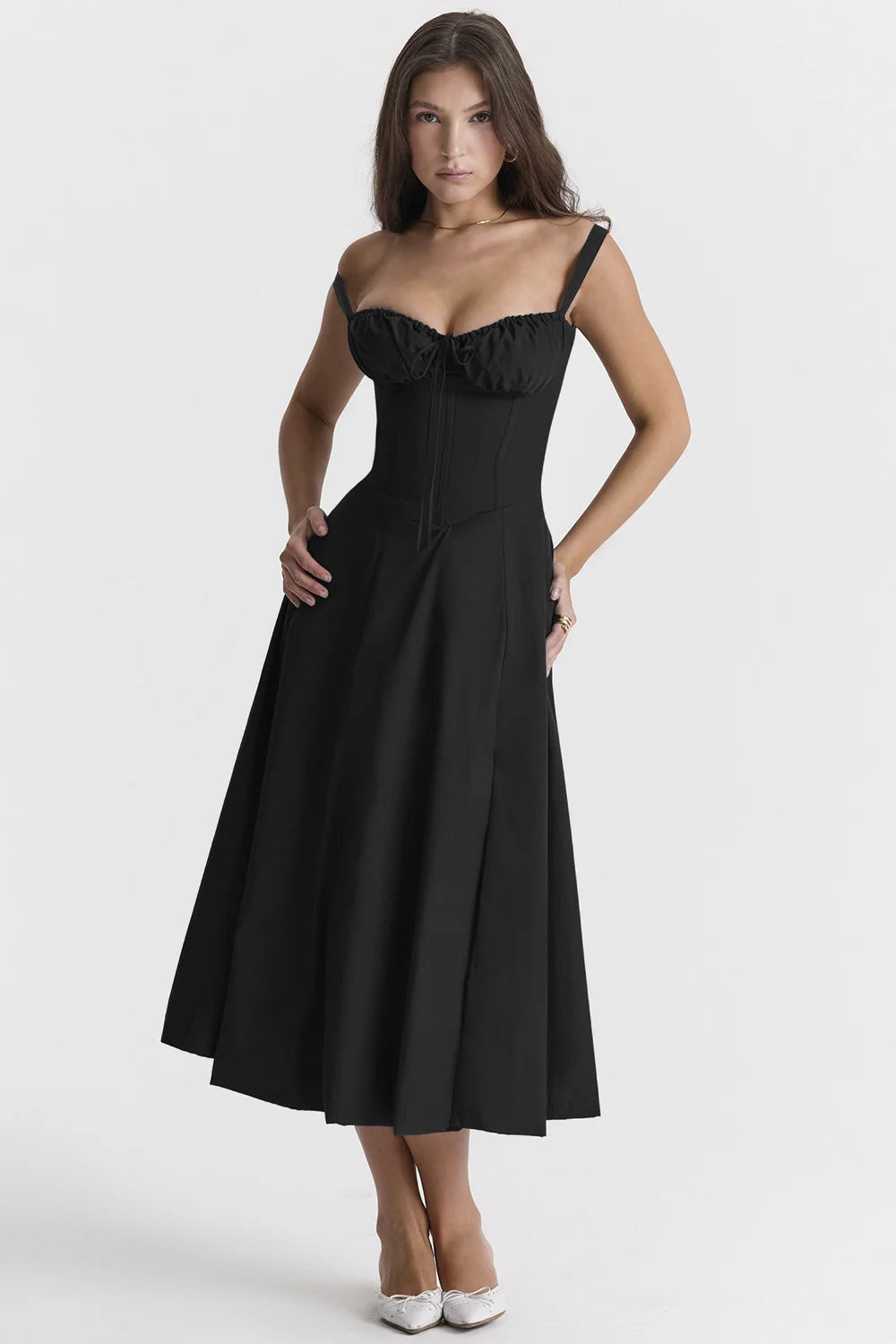 Selena Corset Midi Dress