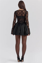 Emilia Two-Piece Lace Mini Dress with Bolero