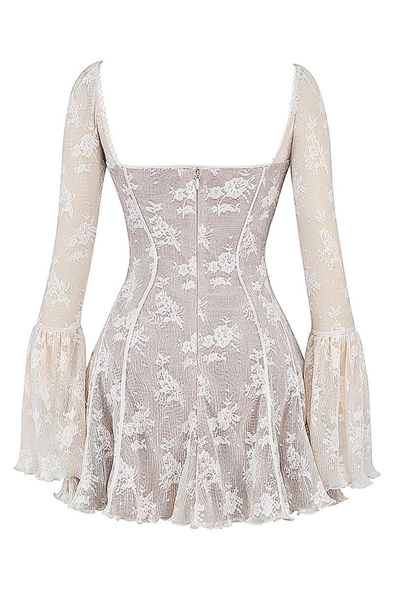 Anissa Vintage Lace Mini Dress