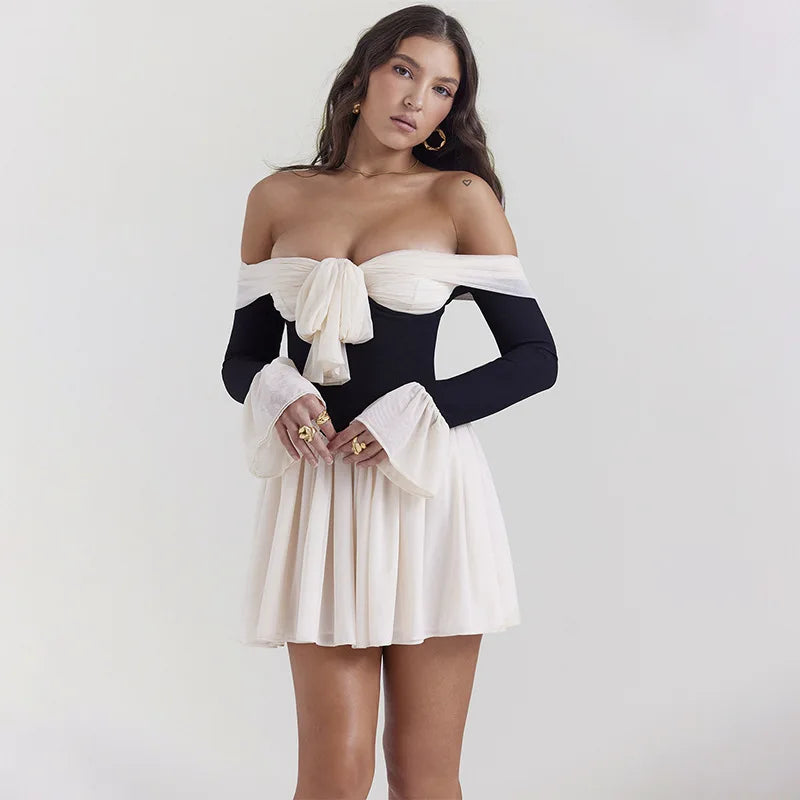 Aurora Off-Shoulder Mini Dress