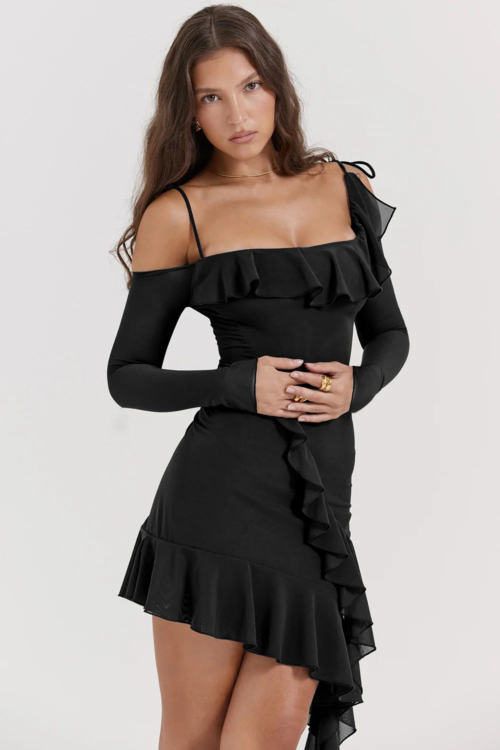 Eleanora Ruched Mini Dress