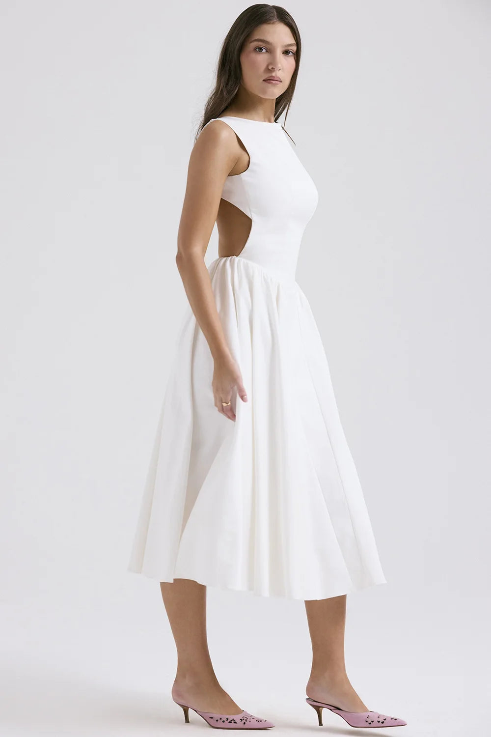 Sienna Open Back Midi Dress