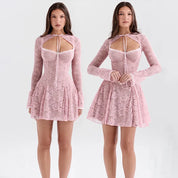 Bianca Two-Piece Mini Lace Dress