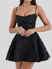Colette Embroidered Corset Mini Dress