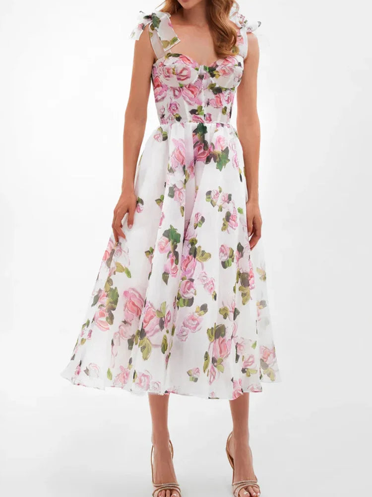 Luciana Flowy Floral Maxi Dress