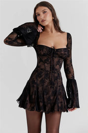 Anissa Vintage Lace Mini Dress