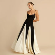 Noir Elegance Maxi Dress