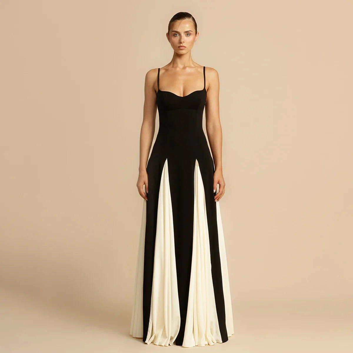 Noir Elegance Maxi Dress