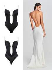 Invisible Backless & Strapless Deep Plunge Bodysuit & Bra