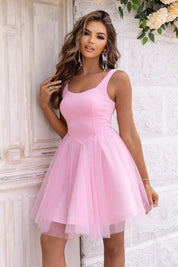 Bella Classy Pink Mini Dress