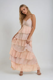 Flora Tiered Floral Maxi Dress